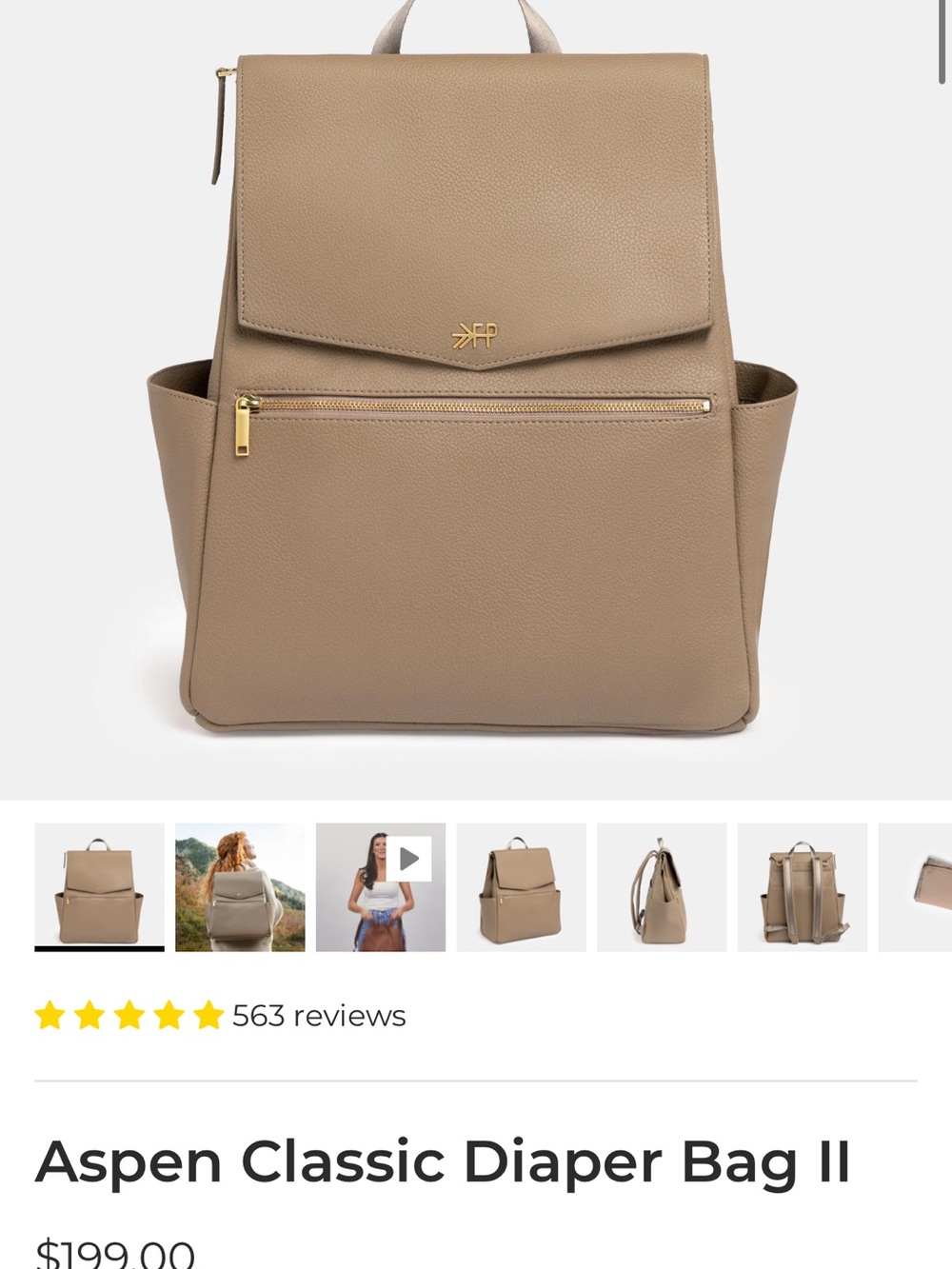 Aspen Classic Diaper Bag-Freshly Picked
